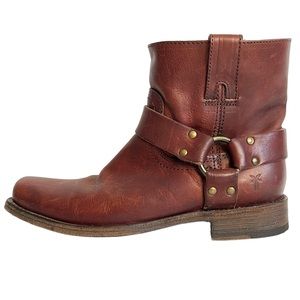 Frye Brown Leather Ankle Boots